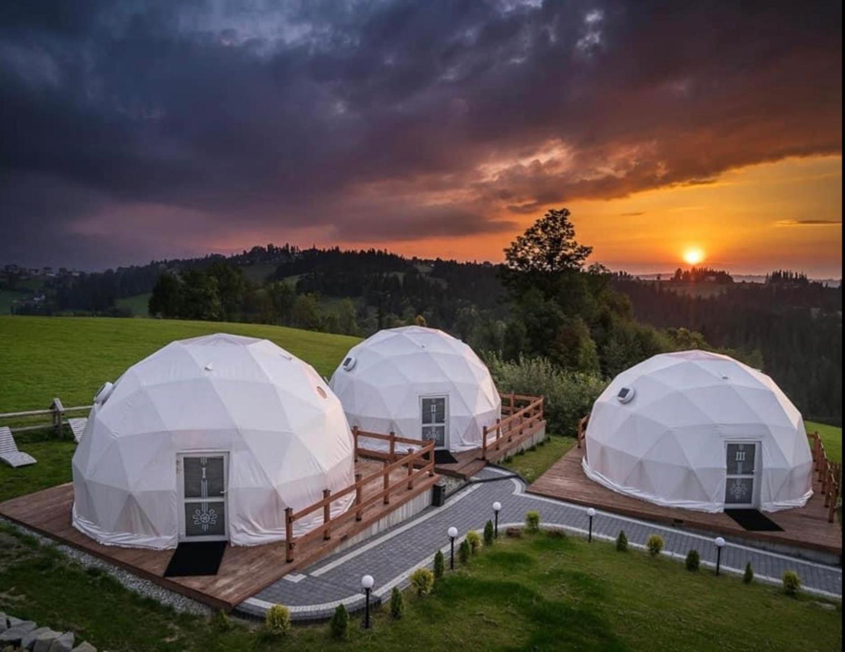 Glamping Pasieka Namiot Glamp Bukowina Tatrzanska - Domki W Gorach Groń エクステリア 写真